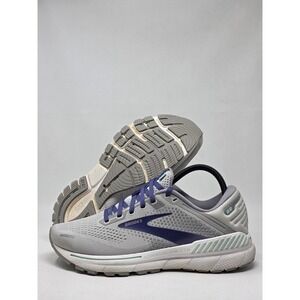 Brooks Womens Size 9 Adrenaline GTS 22 Support Running Shoe Alloy/Blue/Green